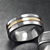 Tradition®/MD Tungsten 2-tone Grooved Wedding Band