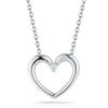 Diamond Heart Necklace (0.06 ct) 14kt White Gold