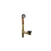 OS&B Brass Extended Bath Tub Drain (Waste And Overflow) - Chrome With Clicker Style Stopper