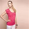 Jessica®/MD Ruched Flowerette T-shirt