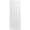 Safe 'n Sound Primed 6 Panel Textured Safe N Sound Solid Core Door Slab 32 Inch x 80 Inch