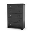 South Shore Vito Collection 5-Drawer Chest (3170035) - Black