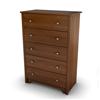 South Shore Vito Collection 5-Drawer Chest (3156035) - Cherry