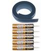 Tsunami Seal 50 ft. Gray Garage Door Threshold Kit