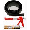 Tsunami Seal 10 ft. Black Garage Door Threshold Kit