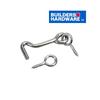 BUILDER'S HARDWARE 4" Zinc Gate Hook and Eye