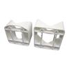 YARDCRAFTERS 2 Pack 45 Degree White Vinyl Railing Adapters