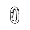 COUNTRY HARDWARE 2 Pack 1-1/2" White Plastic Chain Links