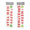 English Merry Christmas/Happy New Year Gel Window Cling