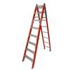 FEATHERLITE 8' #1 Fibreglass 3 Way Ladder