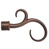 LEVOLOR 48"-84" 5/8" Oil Rubbed Bronze Scroll Curtain Rod Set