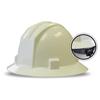 MCCORDICK GLOVE ANSI White Safety Helmet, with Ratchet