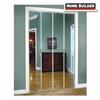 HOME BUILDER 30" x 80" White Mirror Bifold Door