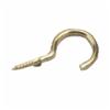 5/8" Brass Plated Cup Hook