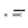 HOME PAK 10 Pack #8-32 x 1-1/2" Stainless Steel Round Machine Screws