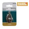 BUILDER'S HARDWARE 1 Pack 1" Nickel Fixed Eye Single Pulley