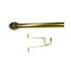 LEVOLOR 5/8" x 48"-84" Brass Duchess Cafe Rod