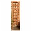 WESTLAND 74" x 23" Brown Diamond Wood Trellis