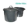 KITCHEN VALUE 7 Quart Black Enamel Blancher