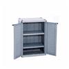 17" x 25" x 37" Gray/Blue Storage Cabinet
