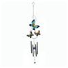 38" Glass and Metal Windchime
