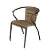 Steel Dark Wicker Bistro Chair