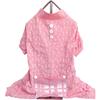 FouFou Dog XSmall Bone Print PJ - Pink