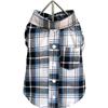 FouFou Dog XSmall Plaid T-Shirt - Blue