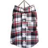 FouFou Dog XSmall Plaid T-Shirt - Red