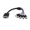 StarTech 1 ft. Coax HD15 VGA to 5 BNC RGBHV Monitor Cable M-F (VGABNCMF1)