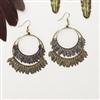 ATTITUDE® JAY MANUEL Fish Hook Light Rhodium Textured Ethnic Stick Drop Earrings