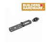 BUILDER'S HARDWARE 4-1/2" Black Heavy Duty Hinge Hasp