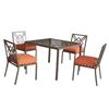 5 Piece Bala Aluminum Dining Set, with Cushions