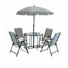 6 Piece Steel Folding Space Saving Dining Set