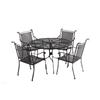 PATIO GARDEN 5 Piece Wrought Iron Torino Dining Set