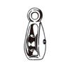 1-1/4" Nickel Fixed Eye Single Pulley