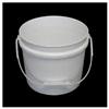 11L White Plastic Pail, with Plastic Handle