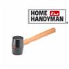 HOME HANDYMAN 8oz Black Rubber Mallet