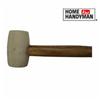 HOME HANDYMAN 16oz White Rubber Mallet