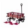 16" x 36" Red Wooden Childrens Wagon with Sleigh Runners