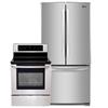 LG 24.9 Cu. Ft. French Door Refrigerator and 5.6 Cu. Ft. Smooth Top Convection Range