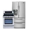 LG 24.7 Cu. Ft. Refigerator and 5.4 Cu. Ft. Gas Range