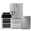 LG 27.5 Cu. Ft. Refrigerator with 6.7 Cu. Ft. Range and Dishwasher