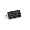Sabrent USB 2.0 Mic/ Speaker 3D Audio Sound Card Adapter (USB-SBCV)
