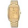 Seiko® Men's Tank Dial Gold Dress Watch