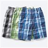 Nevada®/MD Pull-on Plaid Shorts