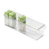 INTERDESIGN 4" x 4" x 14-1/2" Clear Deep Fridge Bin