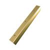 1-1/8" Drop x 6' Hammered Gold Stair Nose Moulding