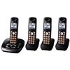 Panasonic 4-Handset Cordless Phone with Answering Machine (KXTG4034B) - Refurbished