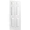 Masonite Primed 6 Panel Textured Pre-bored Interior Door 32 Inch x 80 Inch